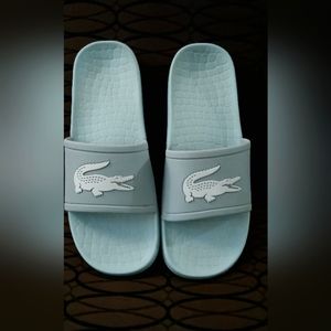 Beautiful blue Lacoste Slides